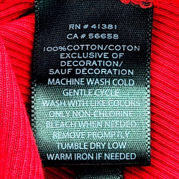 Lauren Ralph Lauren Red Sleeveless Ribbed Knit Tank Top Womens 1X - Picture 7 of 9